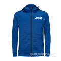 Seaicéad poileistear zip suas seaicéad plain hoodie plain